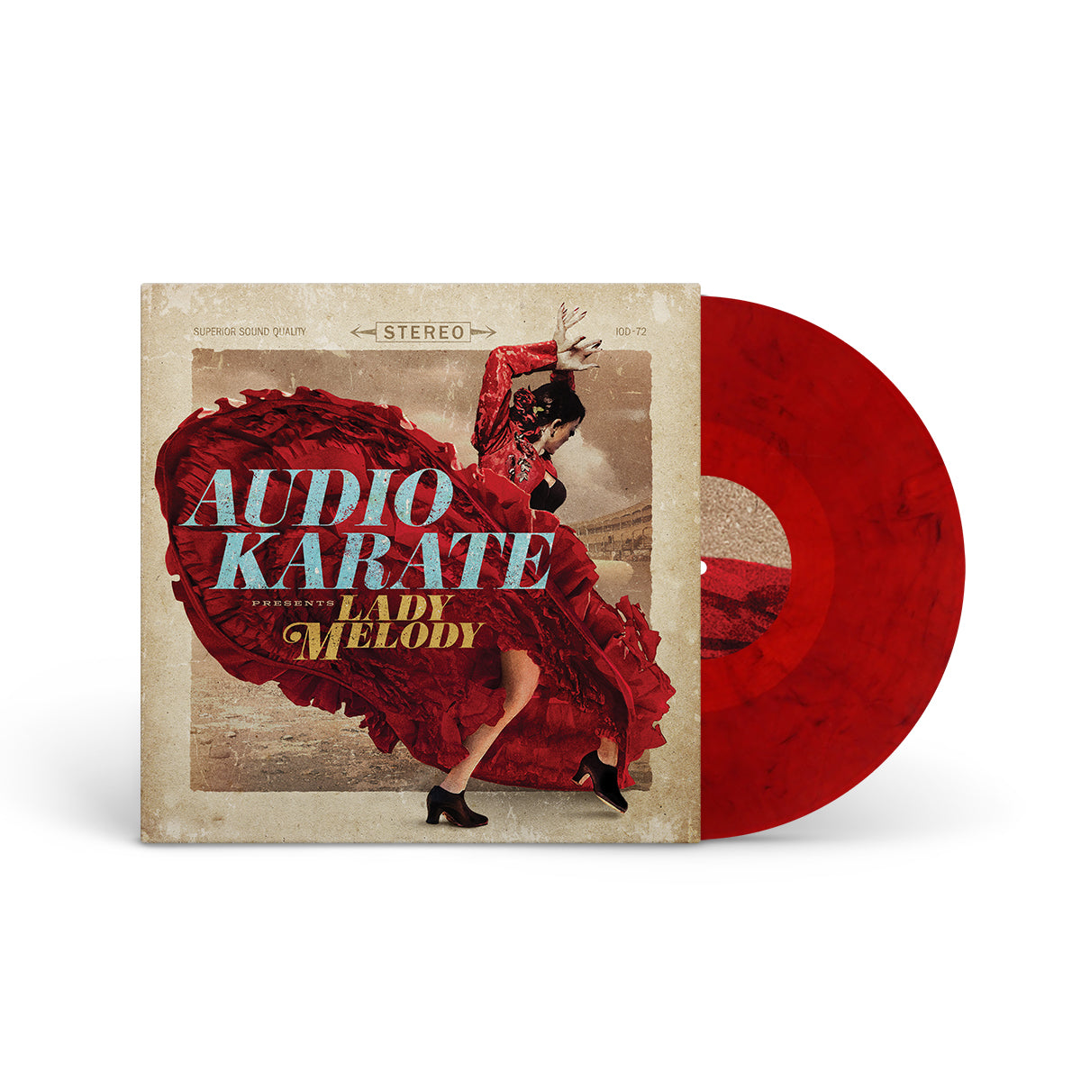AUDIO KARATE "Lady Melody" LP GYPSYQUEEN RED MARBLE