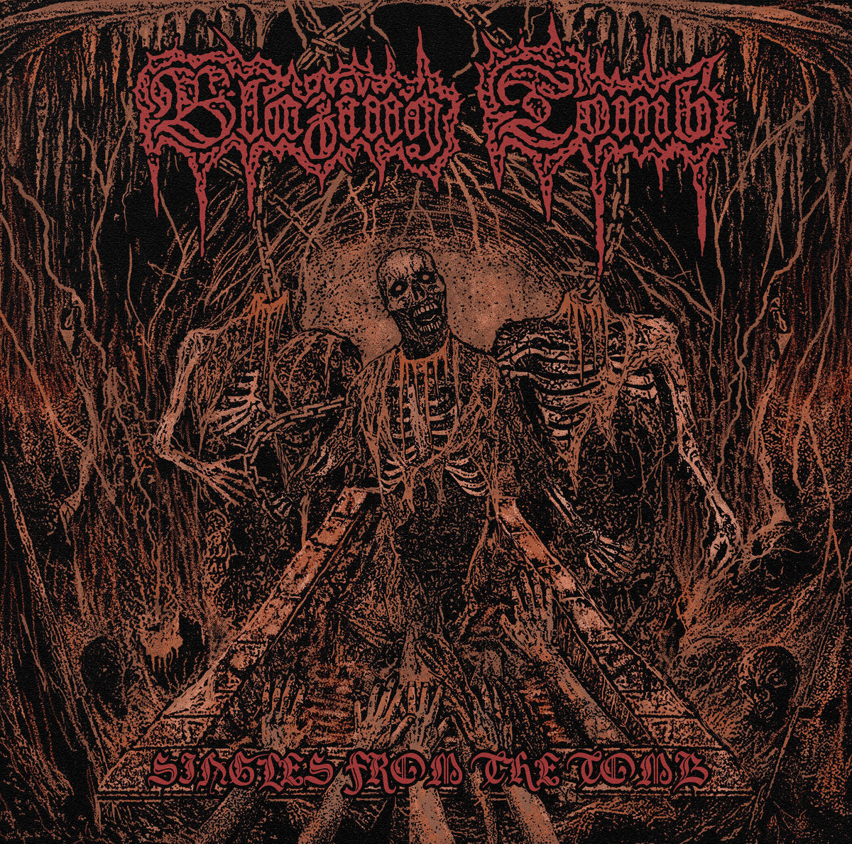 BLAZING TOMB "Singles From The Tomb" 7"