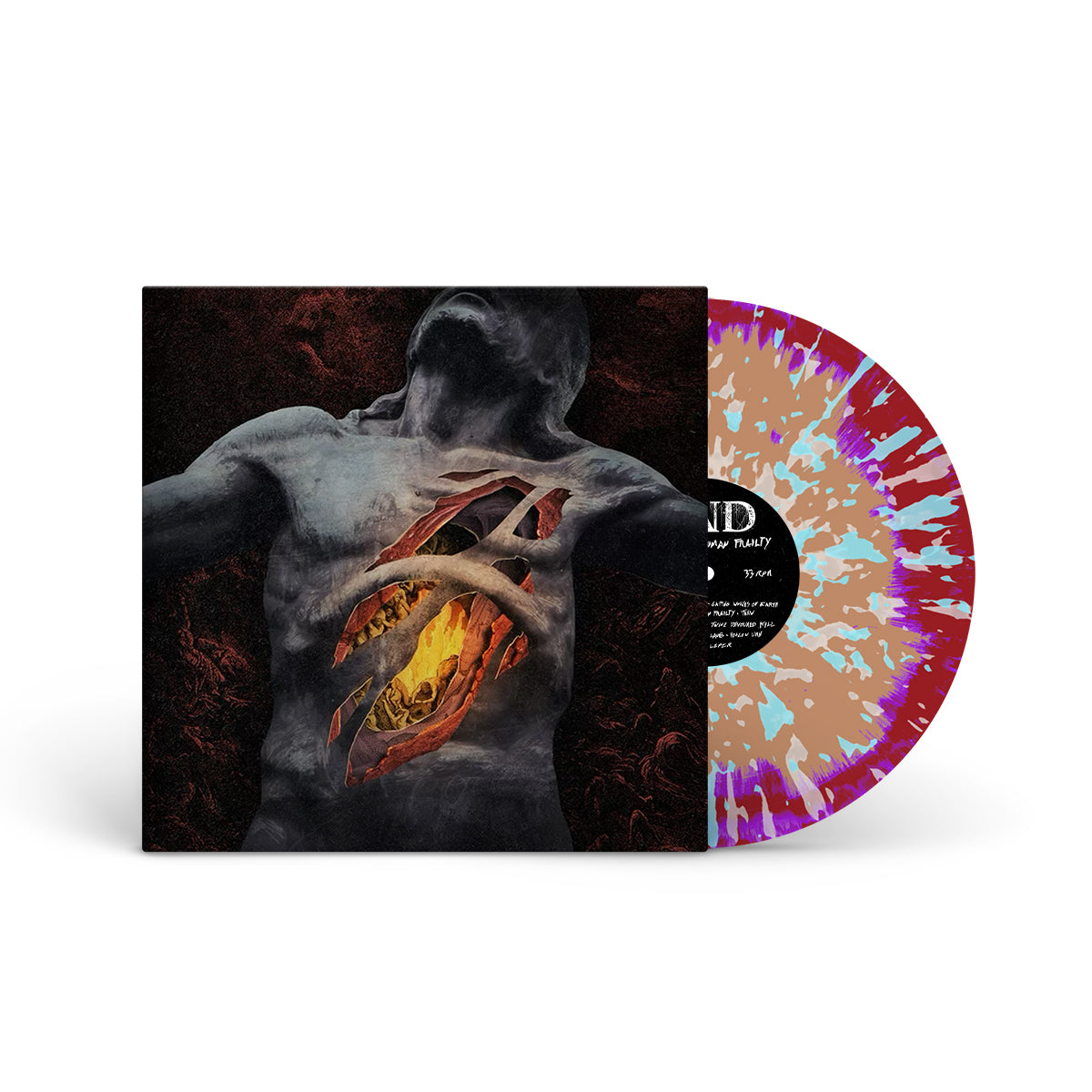END "The Sin Of Human Frailty" LP GOLD PURPLE OXBLOOD MIX W WHITE & BABY BLUE SPLATTER