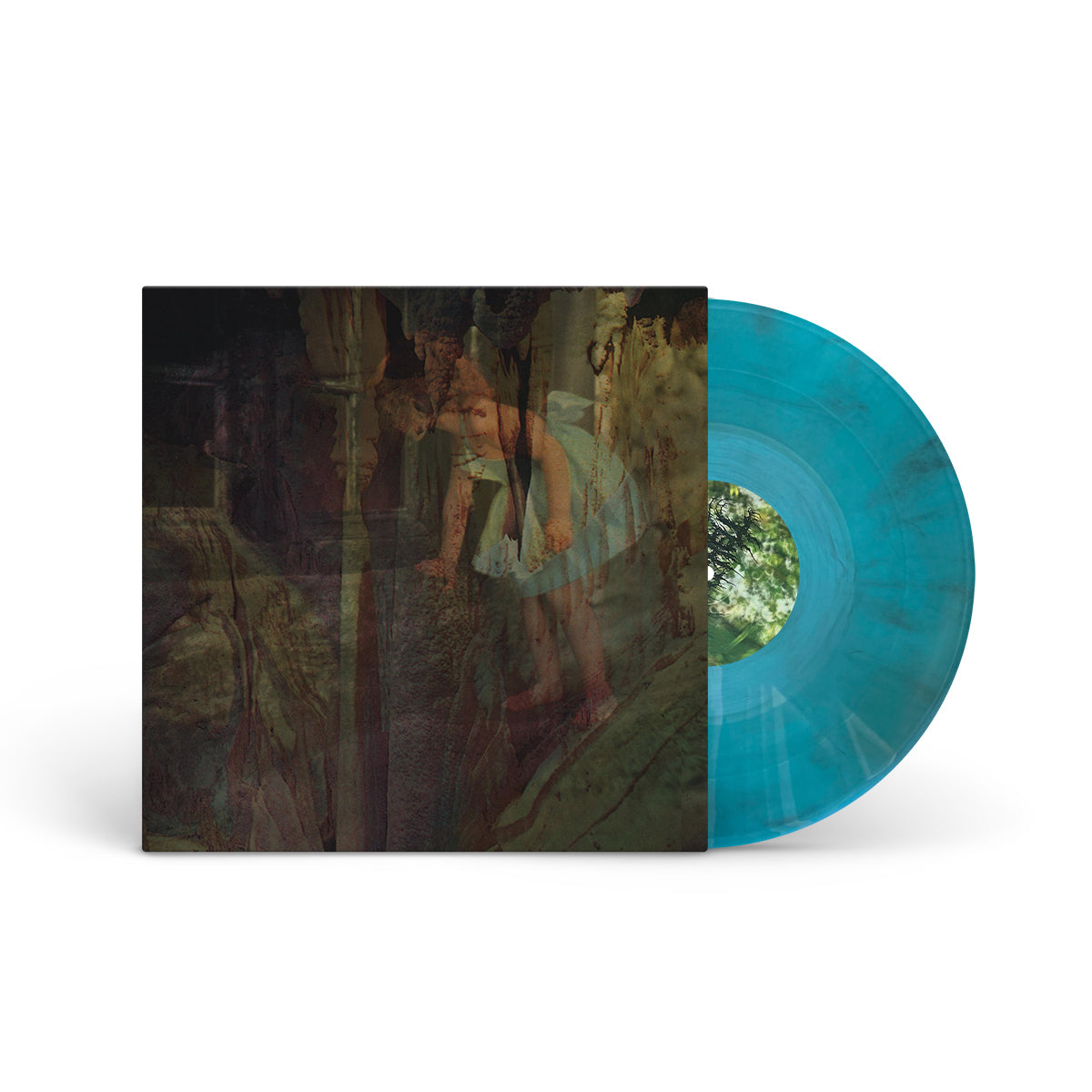 FULL OF HELL / GASP "Split" 12" ELECTRIC BLUE W BROWN SMOKE