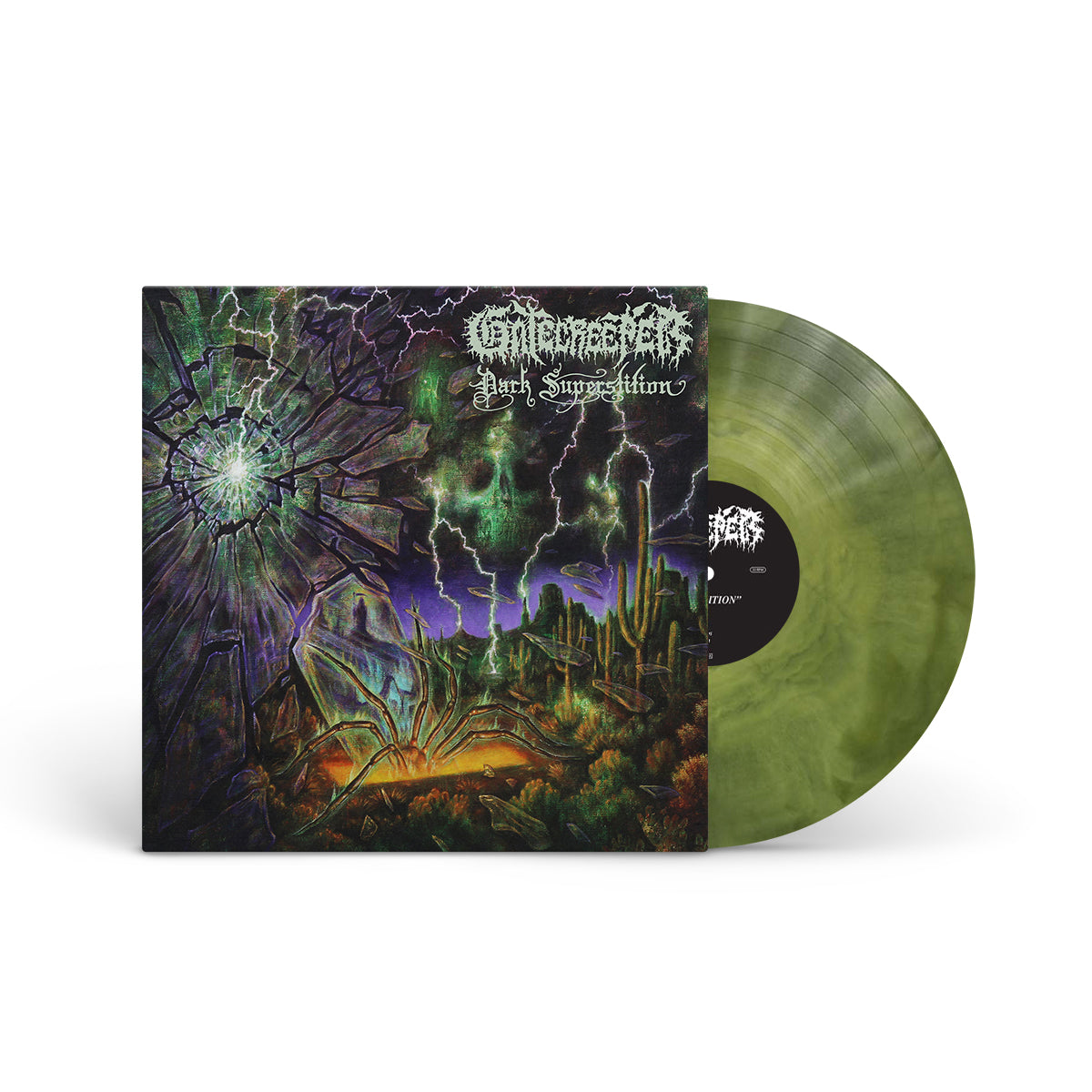 GATECREEPER "Dark Superstition" LP GREEN YELLOW (EVIL GREED EXCLUSIVE)
