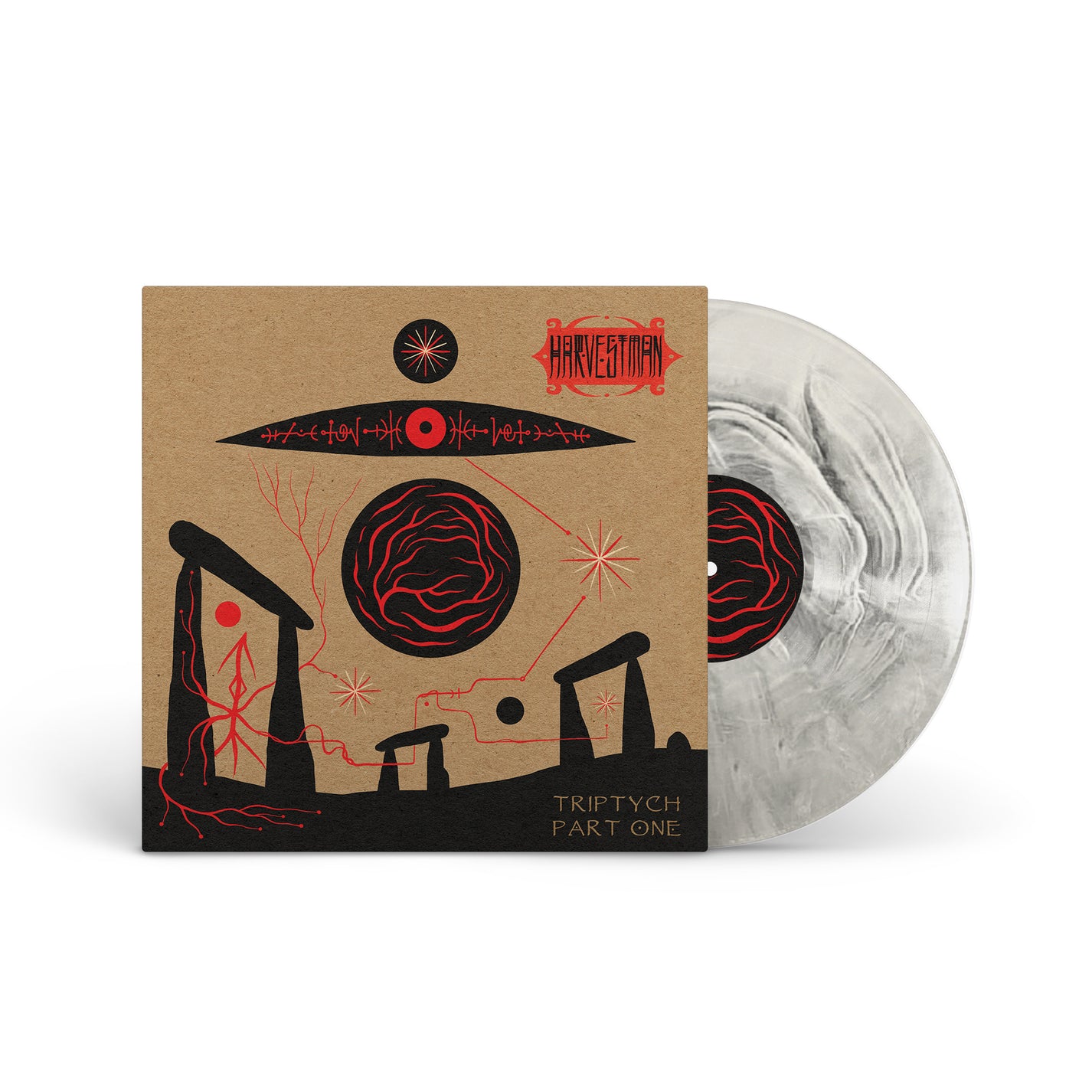 HARVESTMAN "Triptych: Part One" LP BONE WHITE BLACK GALAXY
