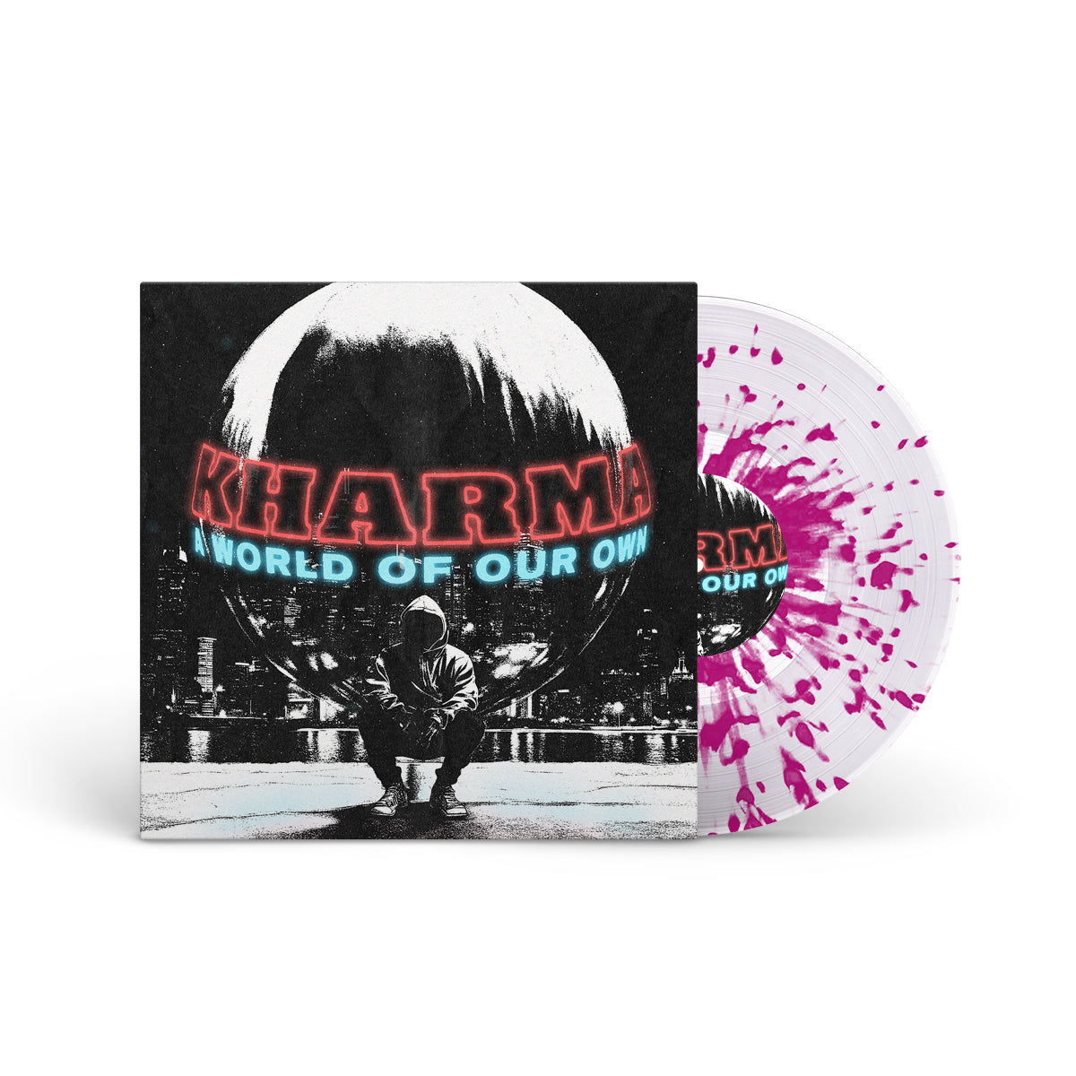 KHARMA "A World Of Our Own" LP CLEAR W PURPLE SPLATTER