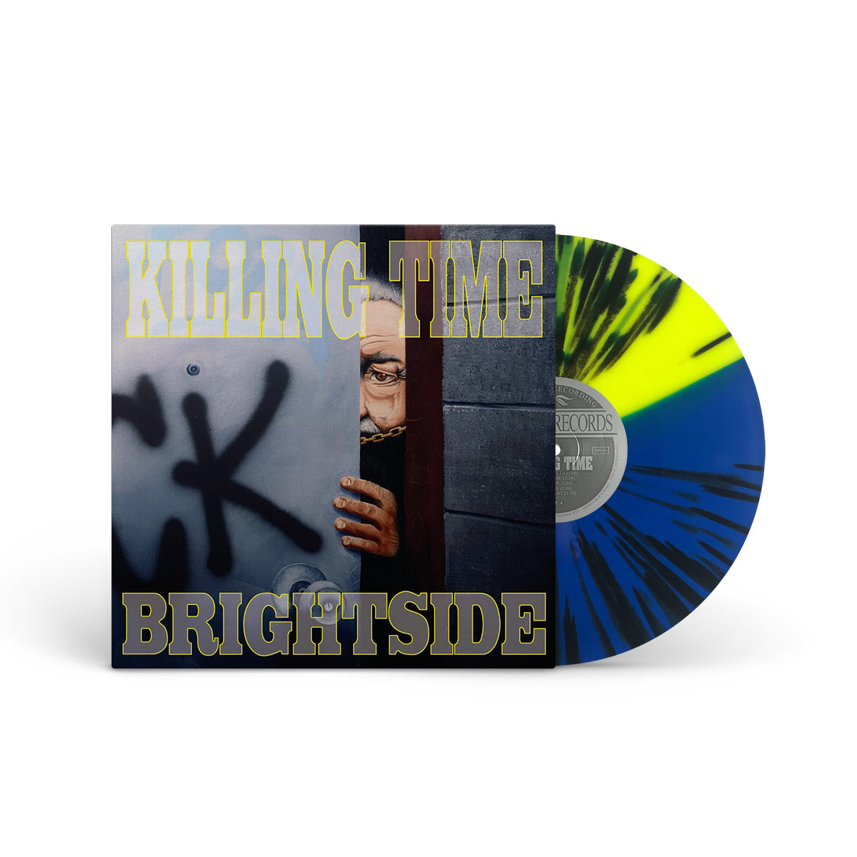 KILLING TIME "Brightside (Reissue)" LP YELLOW BLUE W BLACK SPLATTER (EVIL GREED EXCLUSIVE)