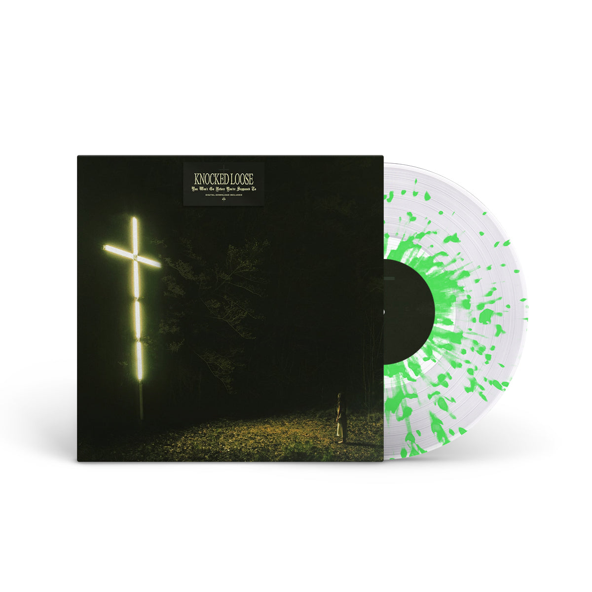 KNOCKED LOOSE "You Won't Go Before You're Supposed To" LP CLEAR W MINT SPLATTER