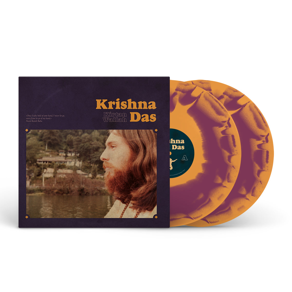 KRISHNA DAS "Kirtan Wallah" LP HALLOWEEN ORANGE DEEP PURPLE MIX