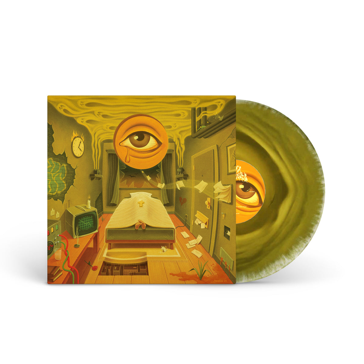 LIFE'S QUESTION "S/T" LP LIGHT YELLOW BROWN MIX