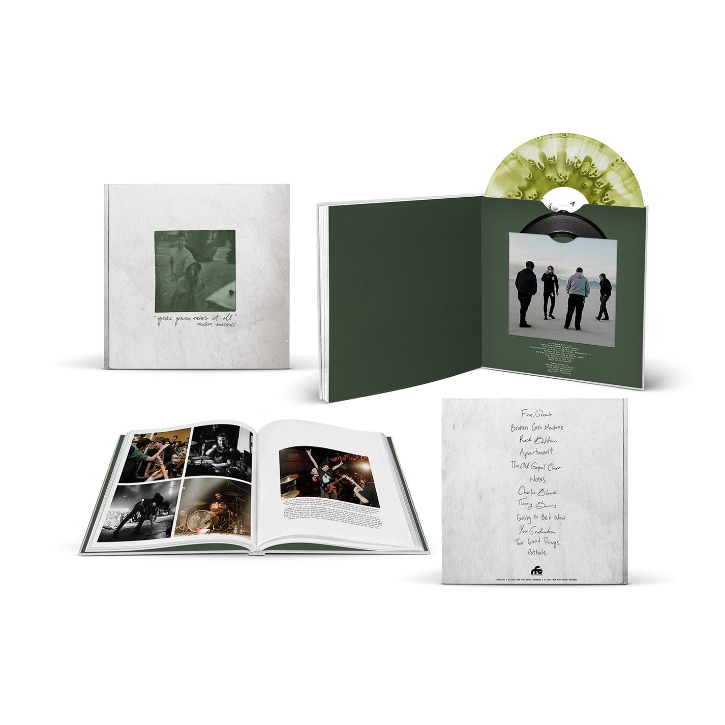 MODERN BASEBALL "You’re Gonna Miss It All (Deluxe Anniversary Edition)" LP + Photobook JADE GREEN SWIRL
