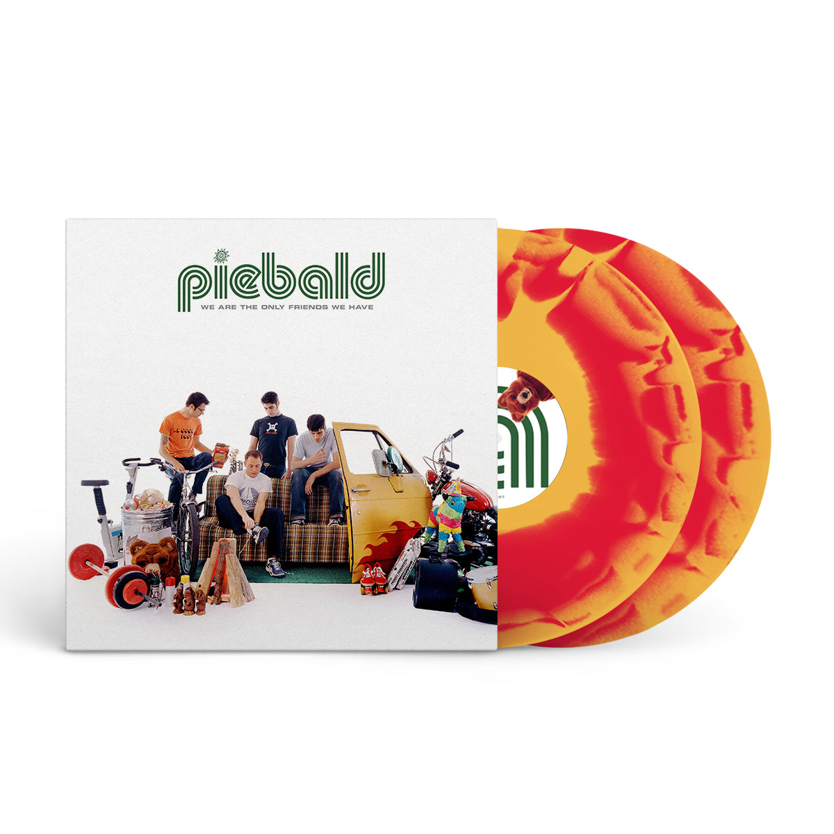PIEBALD "We Are The Only Friends We Have - Deluxe" 2xLP YELLOW RED SMASH