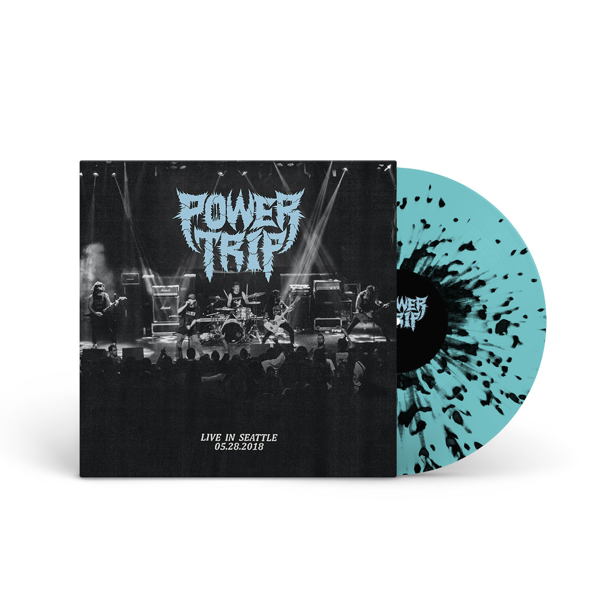 POWER TRIP "Live In Seattle" LP BLUE AND BLACK SPLATTER