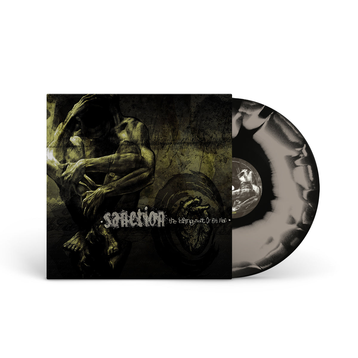 SANCTION "The Infringement Of God's Plan (Reissue)" 12" SILVER & BLACK SMASH (EG EXCLUSIVE)