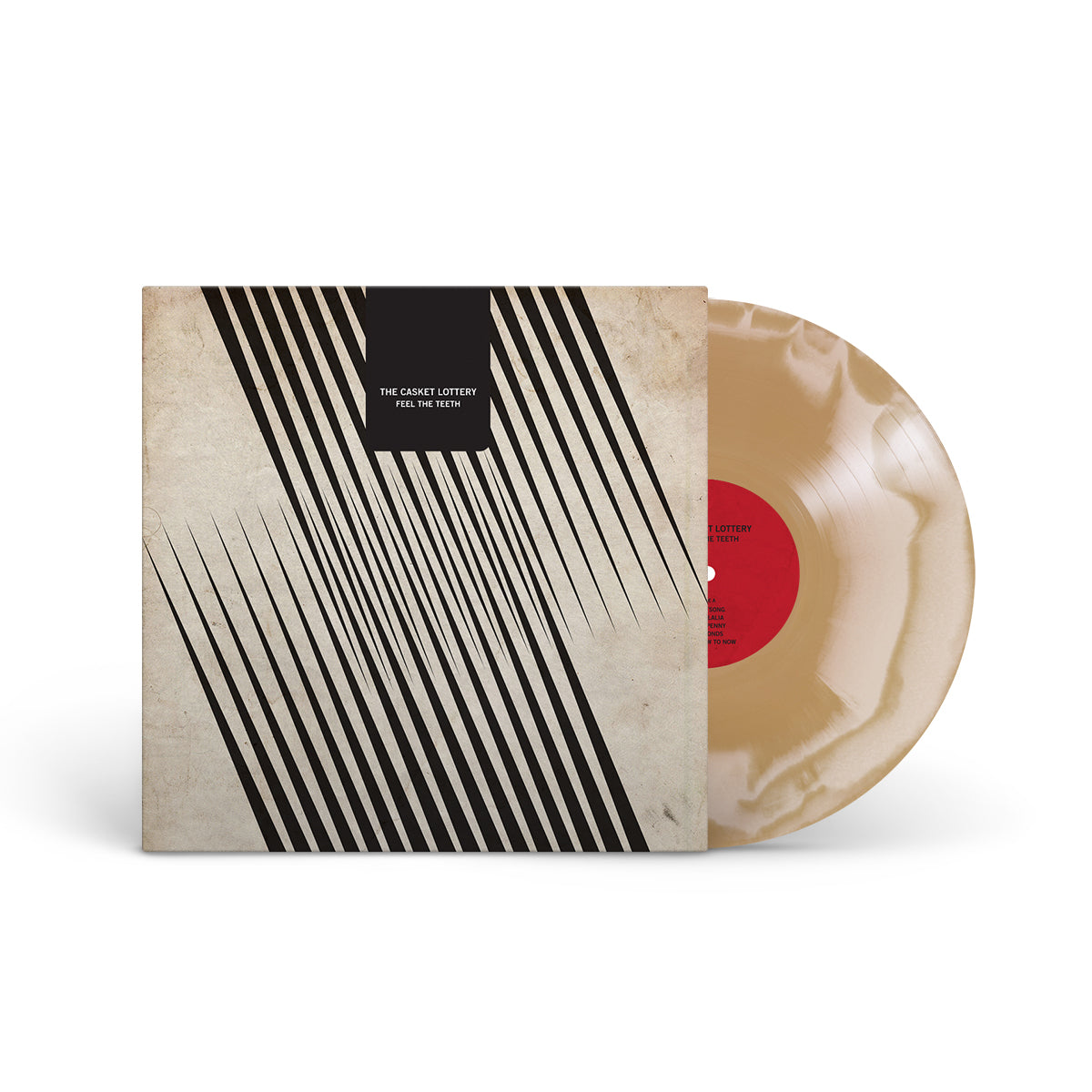 THE CASKET LOTTERY "Feel The Teeth" LP BONE GOLD SWIRL