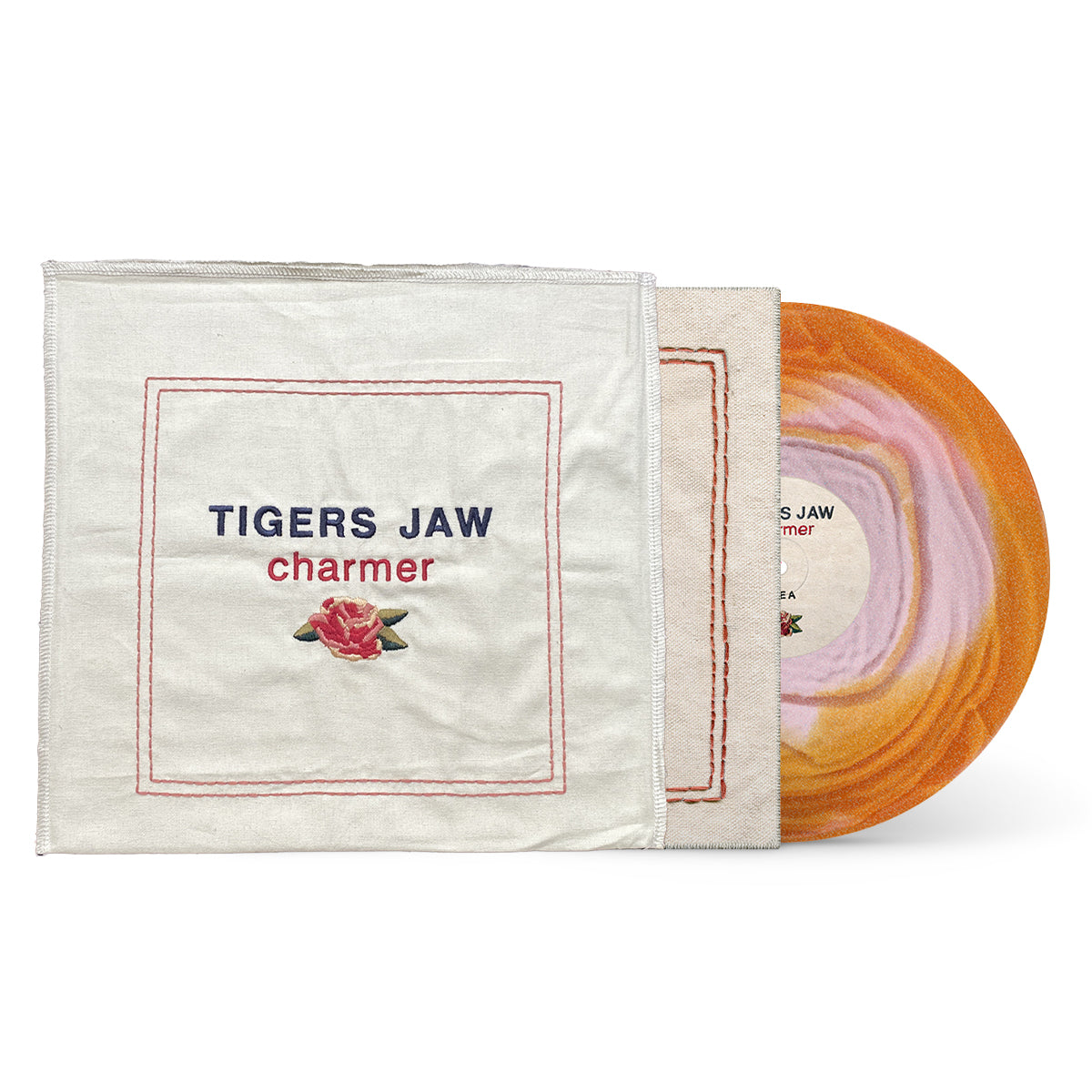 TIGERS JAW "Charmer (10 Year Collector’s Edition)" LP PINK & ORANGE GLITTER