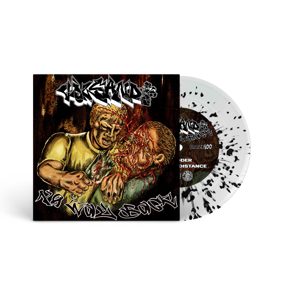 VOLCANO "No Way Back" 7" CLEAR W BLACK SPLATTER