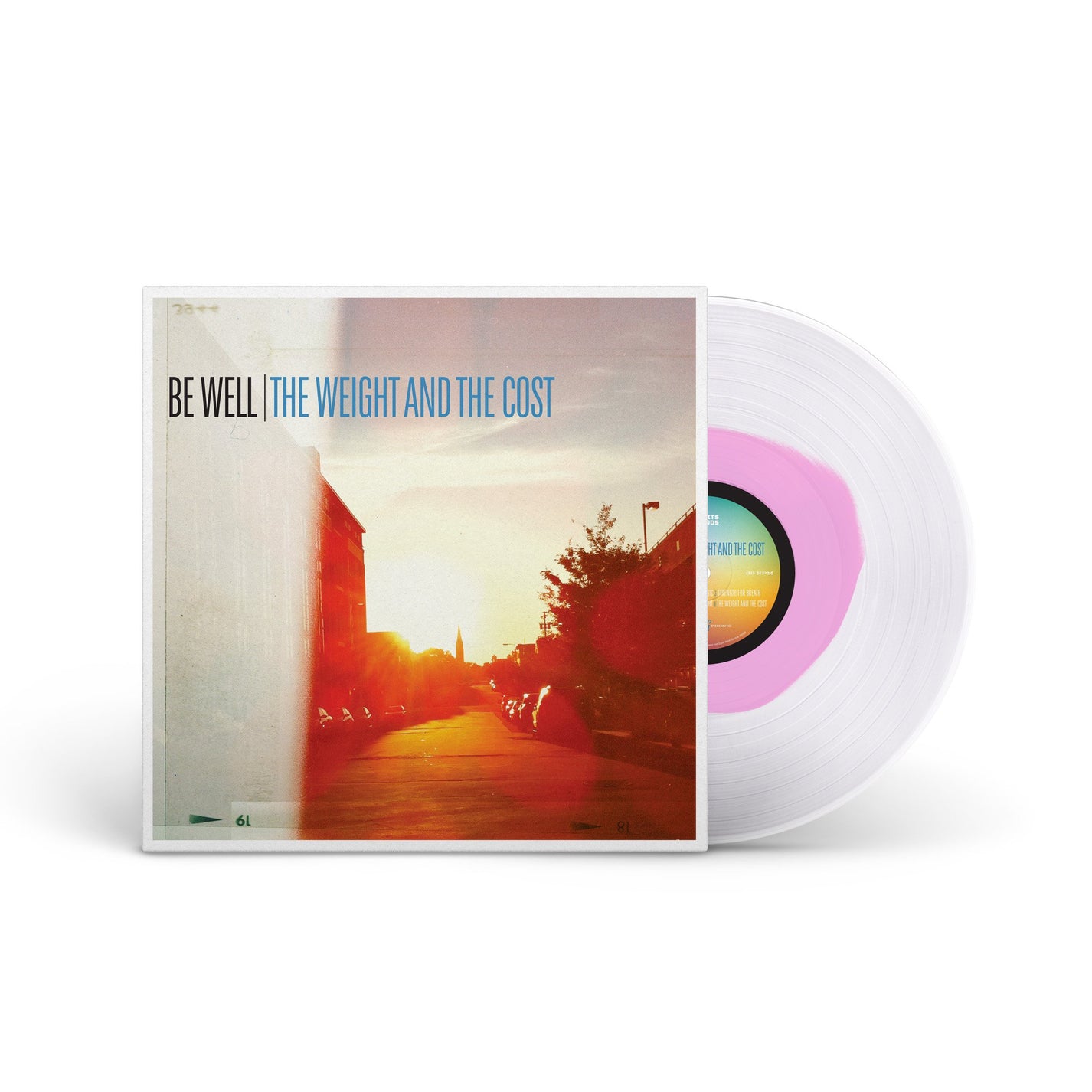 BE WELL "The Weight And The Cost" LP BABY PINK IN CLEAR
