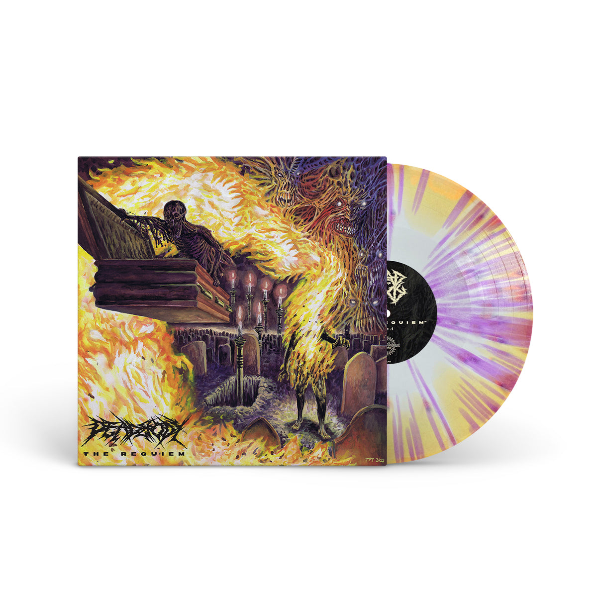 DEADBODY "The Requiem" LP WHITE ORANGE MIX W PURPLE SPLATTER