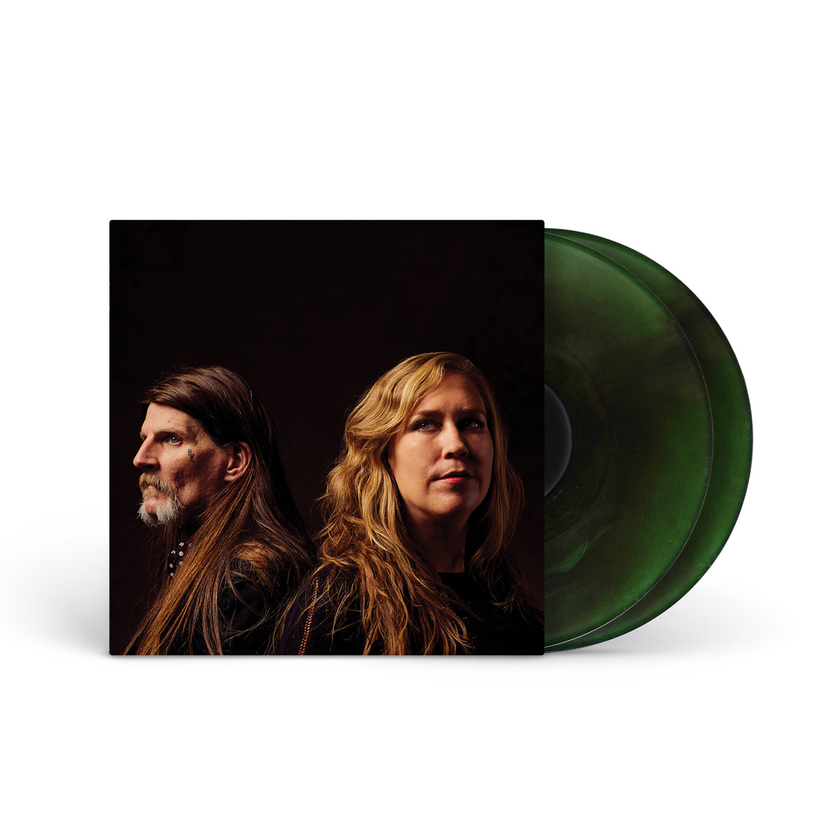 EARTH "Full Upon Her Burning Lips" 2xLP BLACK & GREEN GALAXY SWIRL