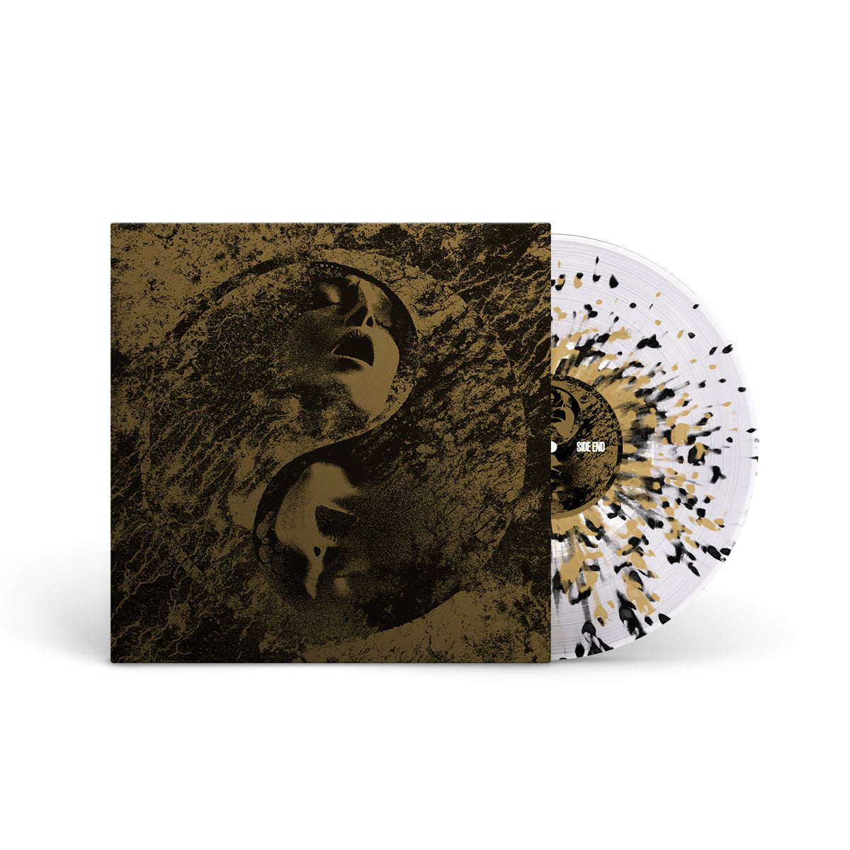 END / CULT LEADER "Gather & Mourn" 12" CLEAR W BLACK & GOLD SPLATTER (EVIL GREED EXCLUSIVE)