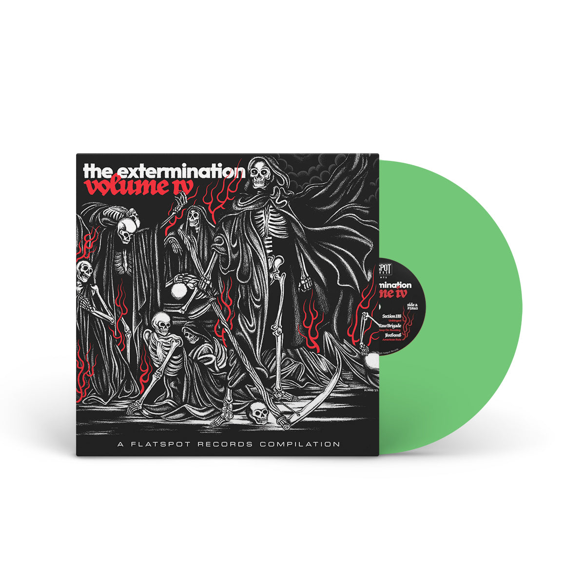 FLATSPOT RECORDS "The Extermination Vol. 4" LP GREEN