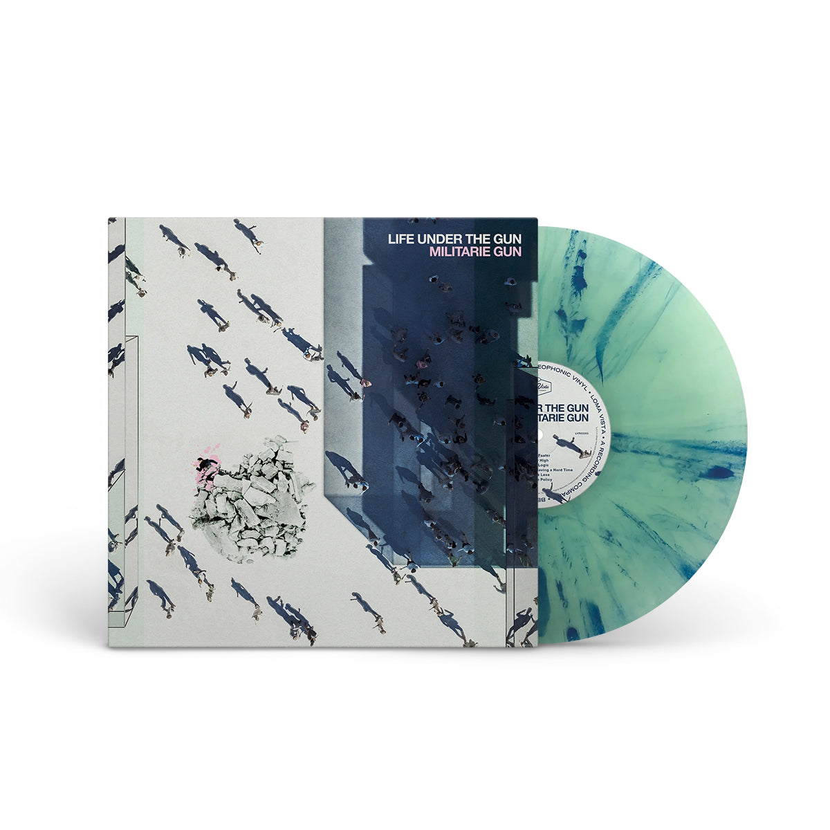 MILITARIE GUN "Life Under The Gun" LP GREEN W BLUE SPLATTER