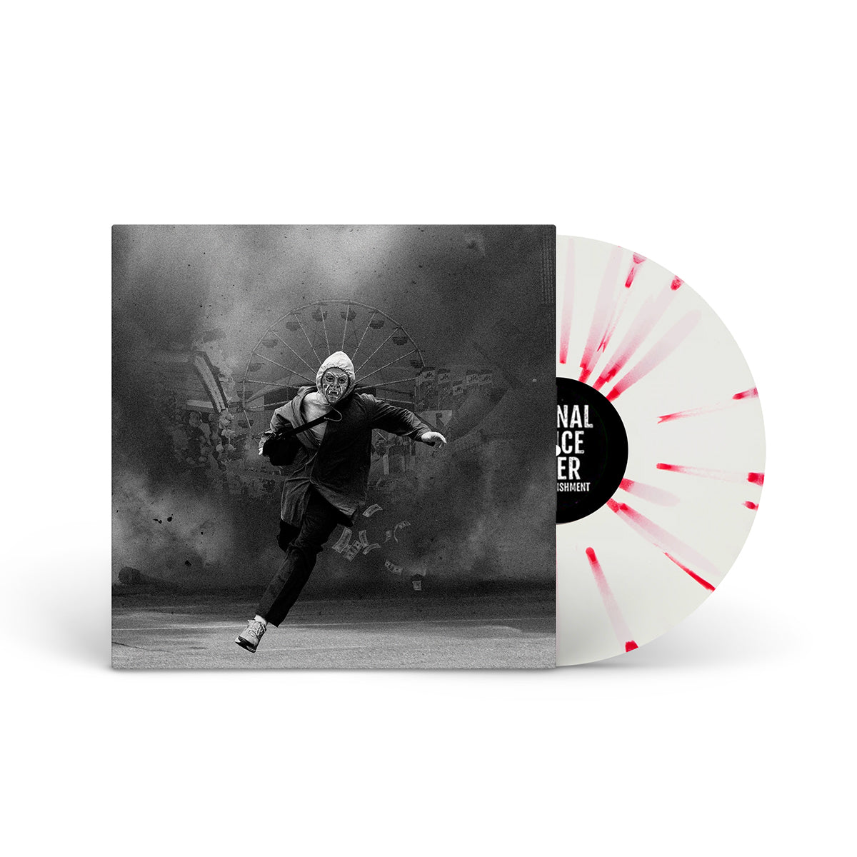 REGIONAL JUSTICE CENTER "Crime And Punishment" LP WHITE W RED SPLATTER (EVIL GREED EXCLUSIVE)