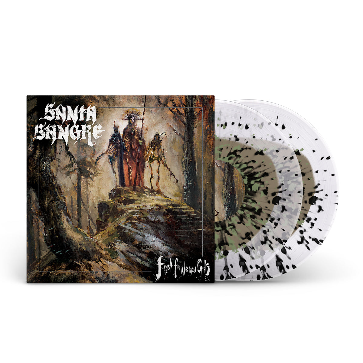 SANTA SANGRE "Feast For The New Gods" 2xLP GOLD IN CLEAR W SPLATTER