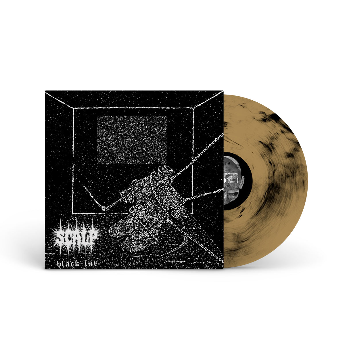 SCALP "Black Tar" LP METALLIC GOLD W BLACK MARBLE