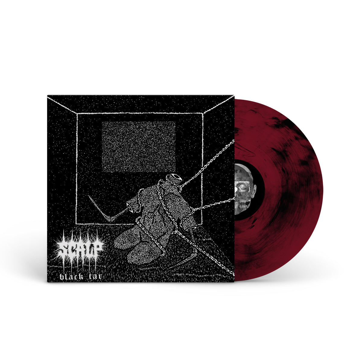 SCALP "Black Tar" LP OXBLOOD W BLACK MARBLE
