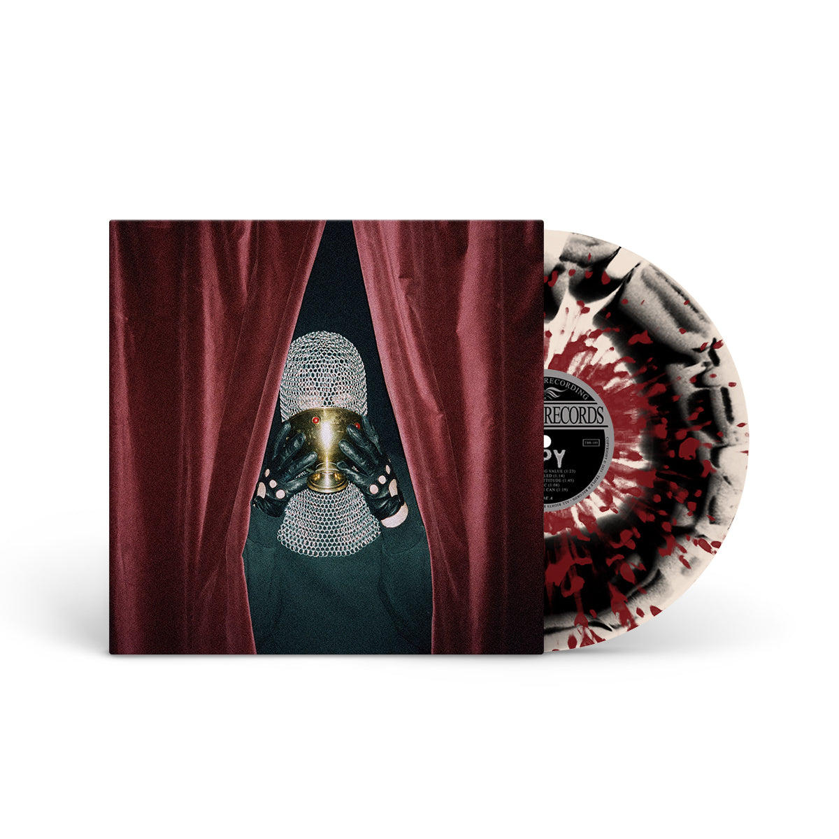 SPY "Satisfaction" LP BONE BLACK MIX W MAROON SPLATTER (EVIL GREED EXCLUSIVE)