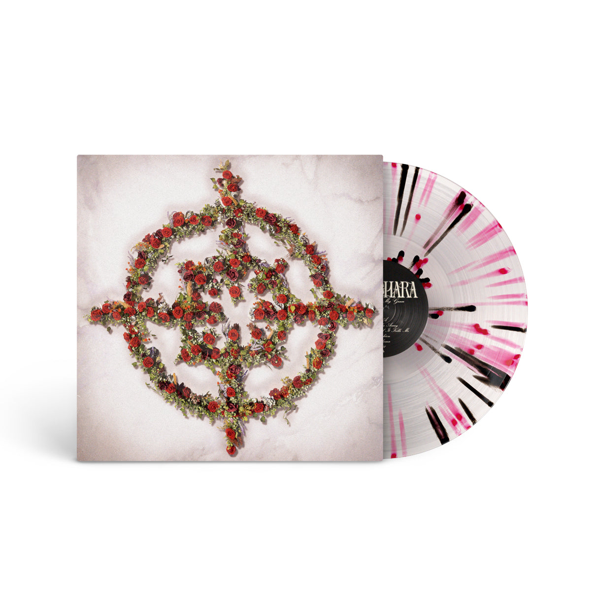 VAMACHARA "No Roses On My Grave" LP CLEAR W RED & BLACK SPLATTER
