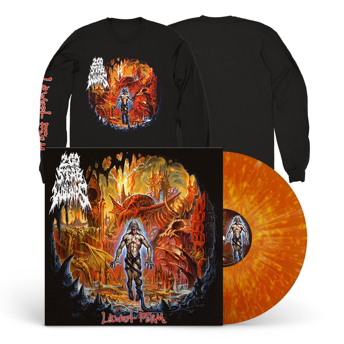 200 STAB WOUNDS "Lowest Form" LP + Longsleeve Bundle - Evil Greed