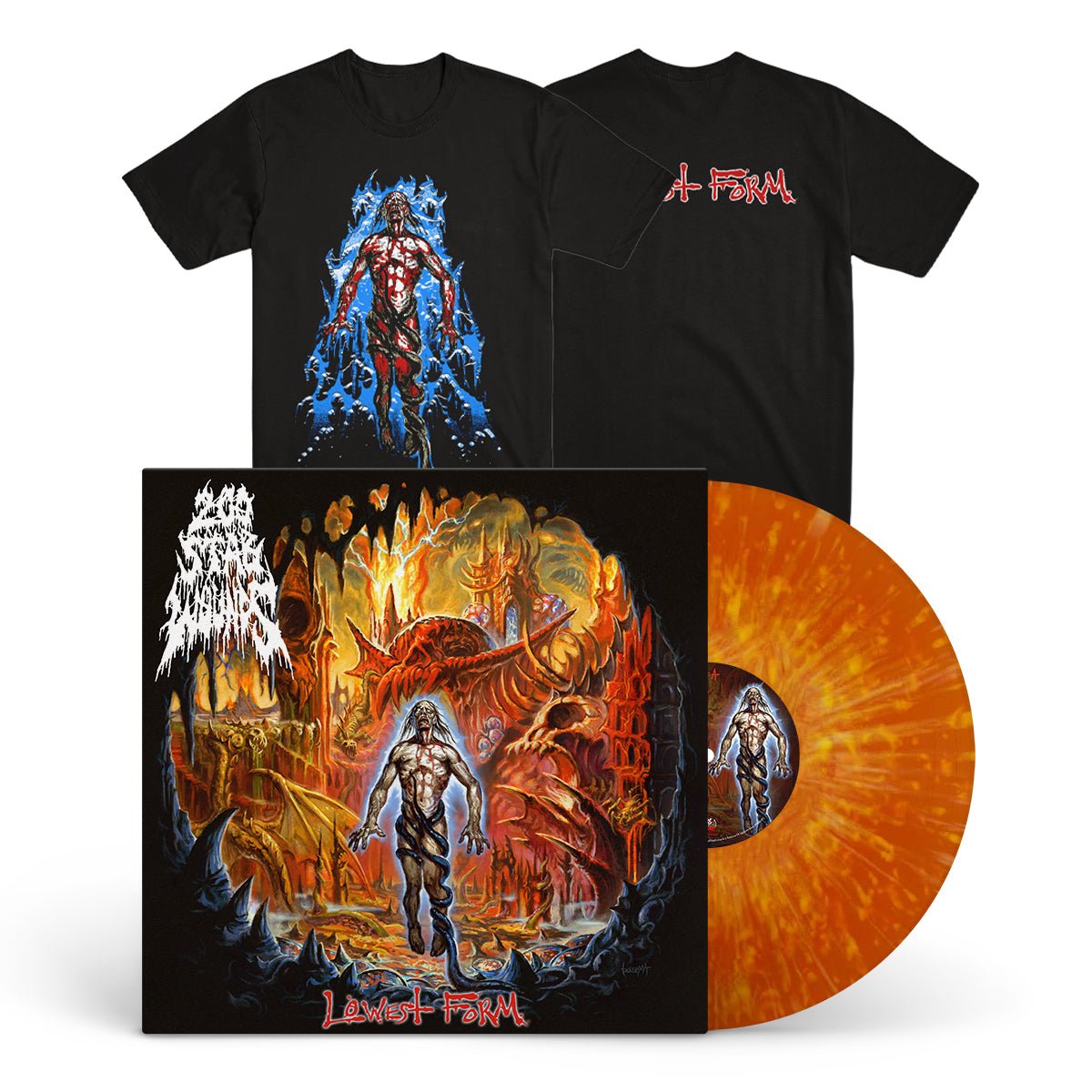 200 STAB WOUNDS "Lowest Form" LP + T-Shirt Bundle - Evil Greed
