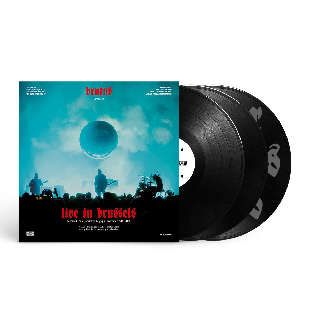 BRUTUS &quot;Live In Brussels&quot; 3xLP BLACK