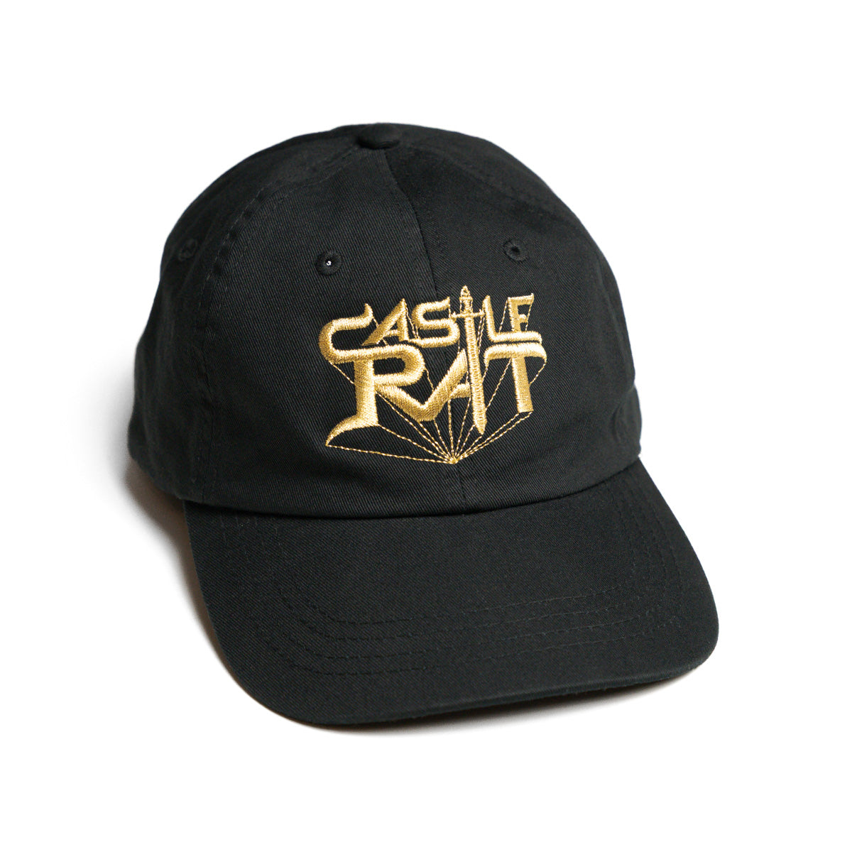 CASTLE RAT &quot;Gold Logo - Black&quot; Cap