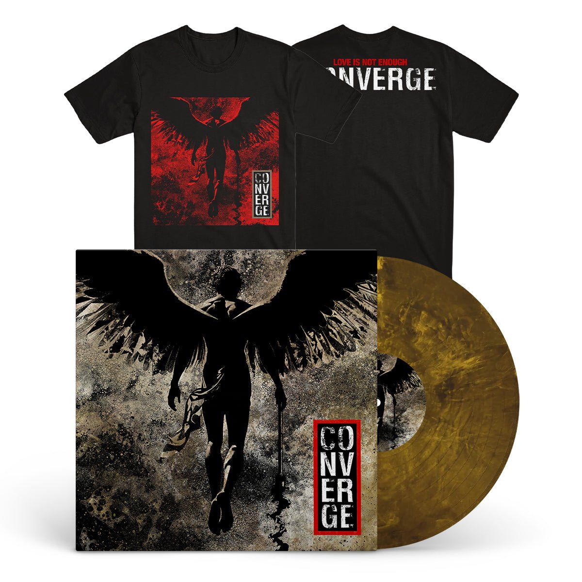 CONVERGE "Love Is Not Enough" LP + T-Shirt Bundle GOLDEN GOD (INDIE EXCLUSIVE)