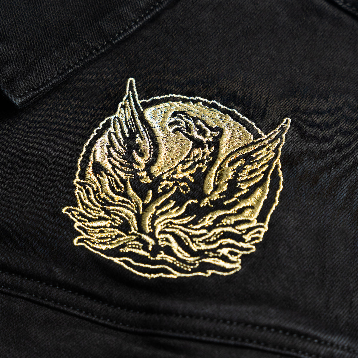 CRIPPLED BLACK PHOENIX "I, Vigilante" Denim Jacket