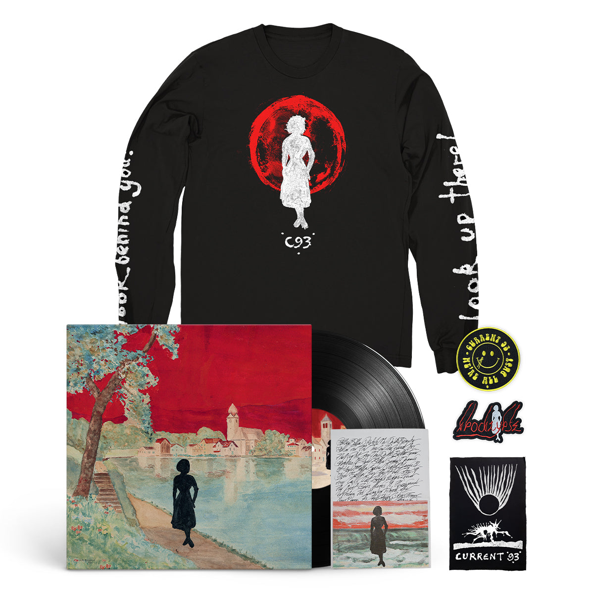 CURRENT 93 &quot;Sketches Of My NightMares And Dreams Occurring&quot; LP + Longsleeve + Patch Set Bundle