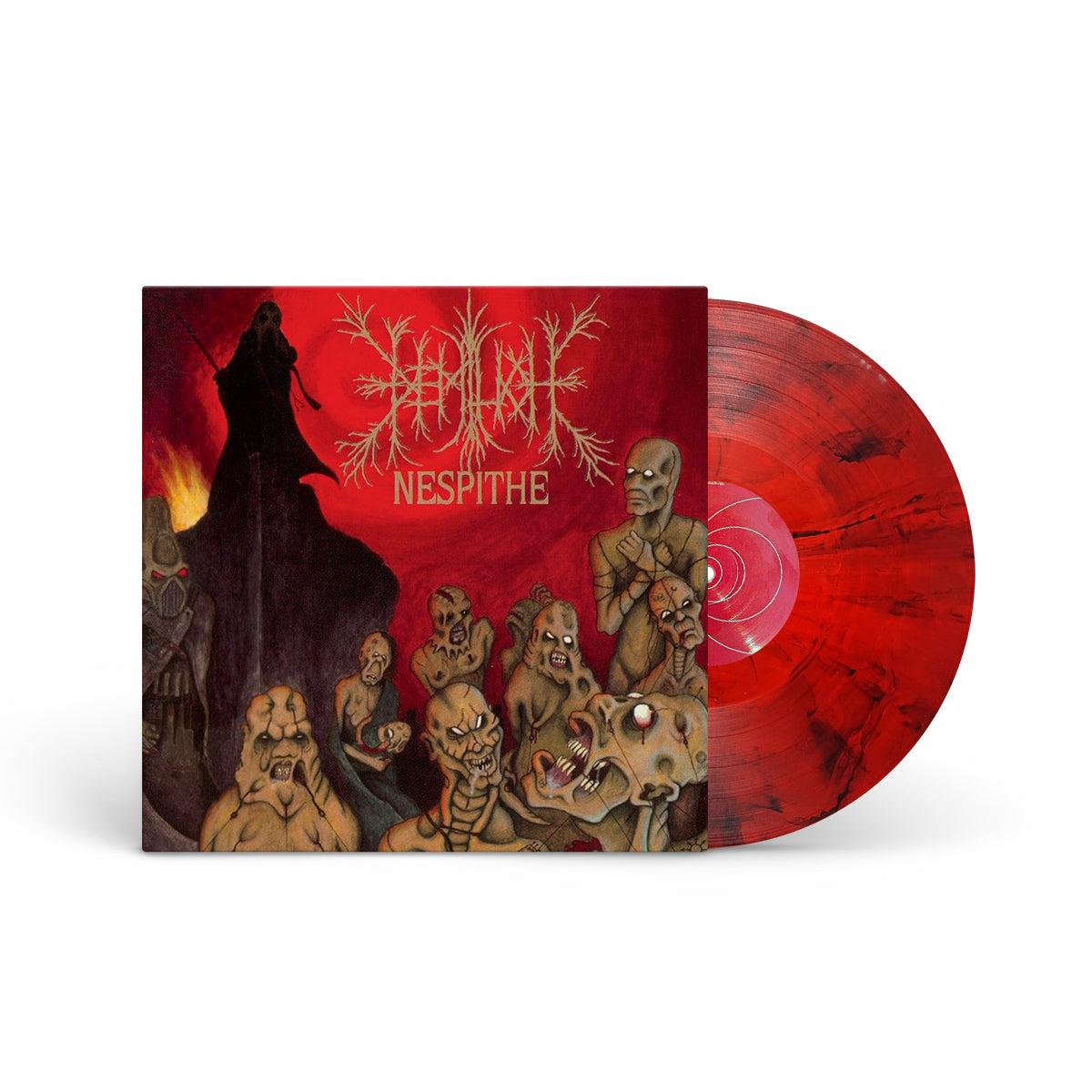 DEMILICH &quot;Nespithe&quot; LP TRANSP. RED BLACK SMOKE
