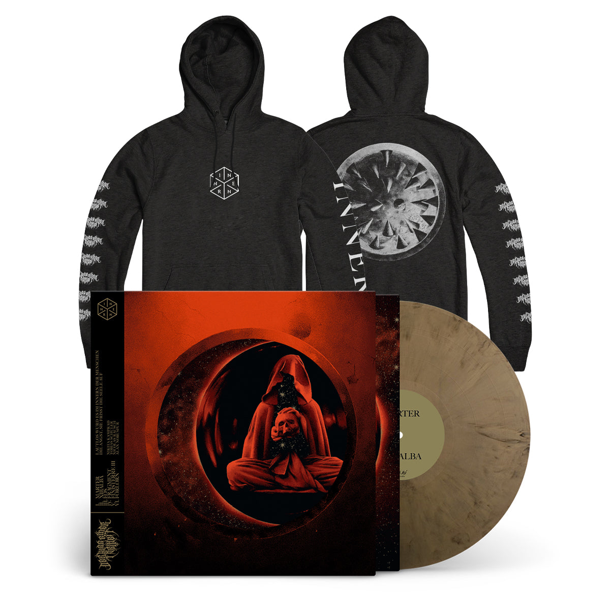 DER WEG EINER FREIHEIT &quot;Innern&quot; LP + Hoodie Bundle SKULL GOLD