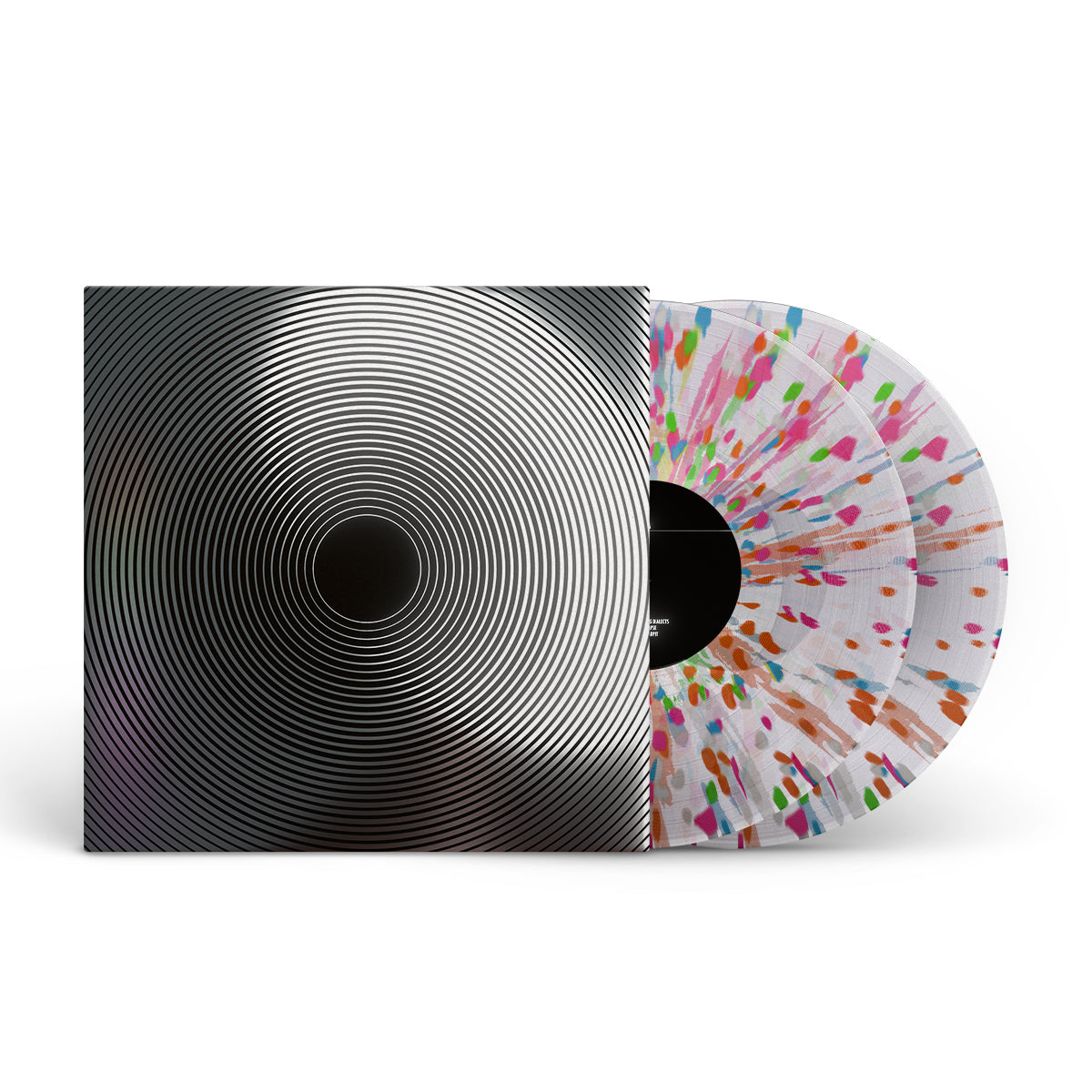 FRONTIERER &quot;Orange Mathematics - 10 Year Anniversary&quot; 2xLP INFINITE MATHEMATICS - ULTRA CLEAR W 7 COLOR NEON SPLATTER