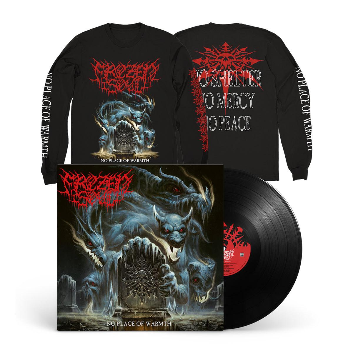 FROZEN SOUL "No Place Of Warmth" LP + Longsleeve Bundle