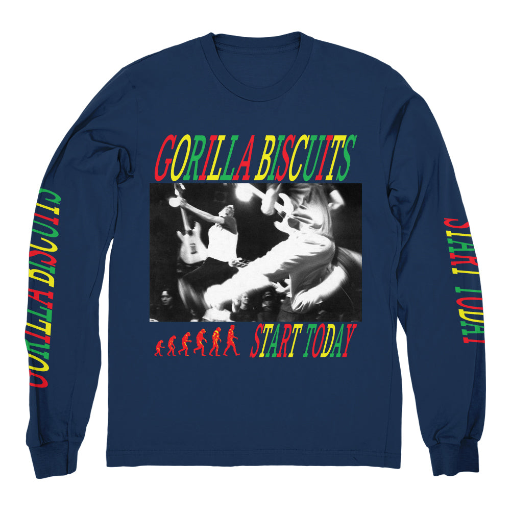 GORILLA BISCUITS &quot;Start Today - Navy&quot; Longsleeve