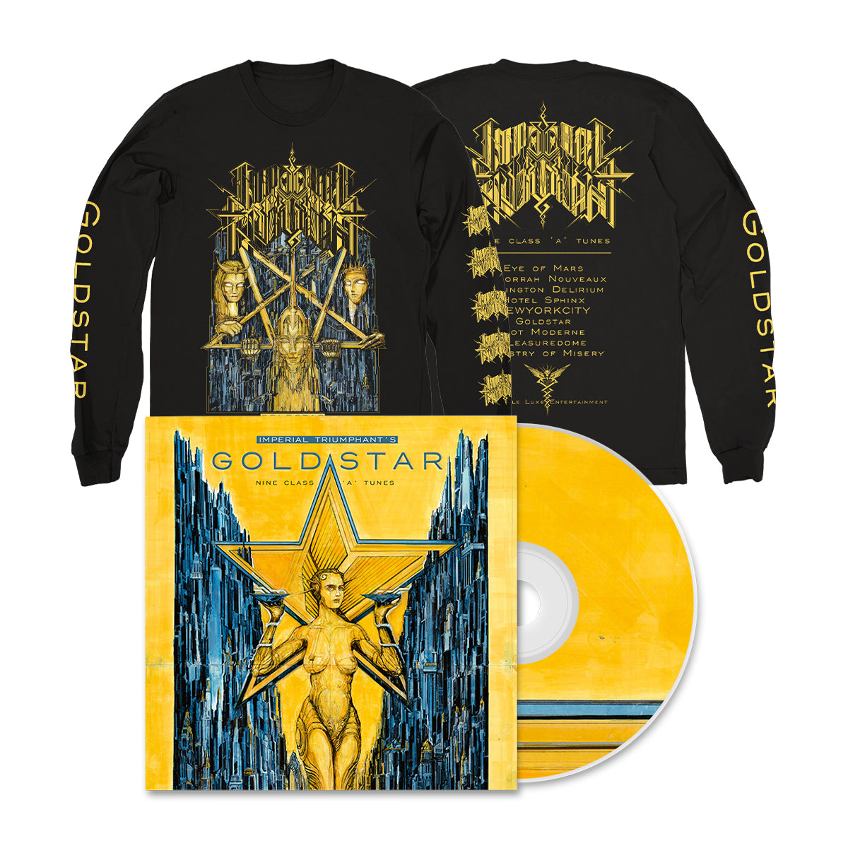 IMPERIAL TRIUMPHANT &quot;Goldstar&quot; CD + Longsleeve Bundle