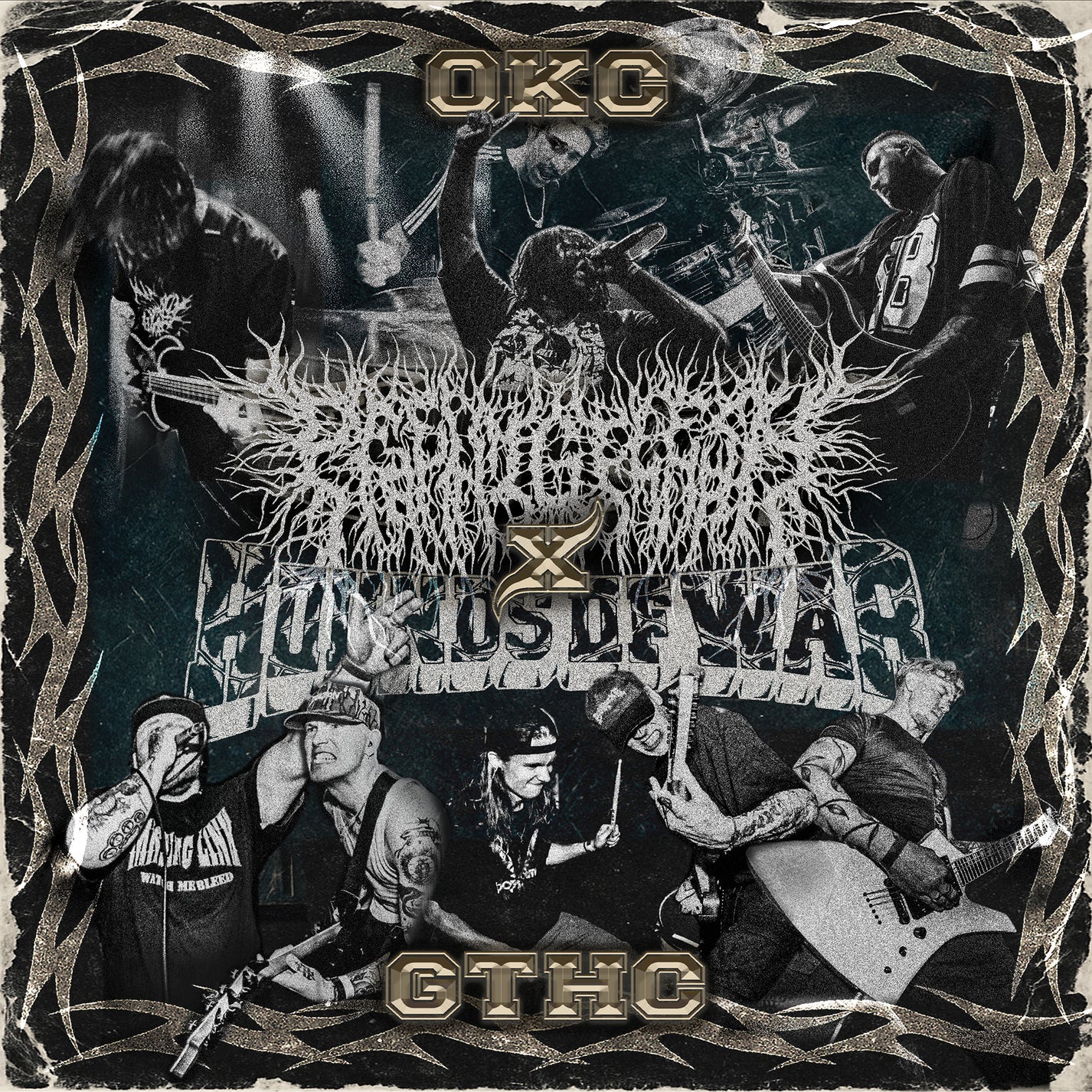 PEELINGFLESH / HOUNDS OF WAR &quot;OKC X GTHC Split&quot; CD