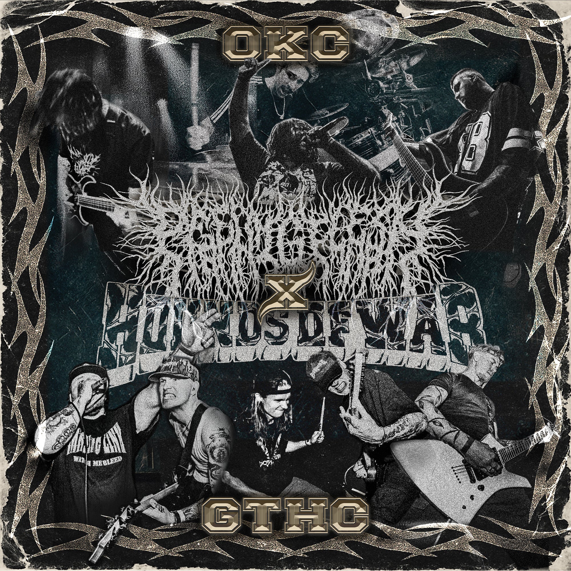 PEELINGFLESH / HOUNDS OF WAR &quot;OKC X GTHC Split&quot; CD