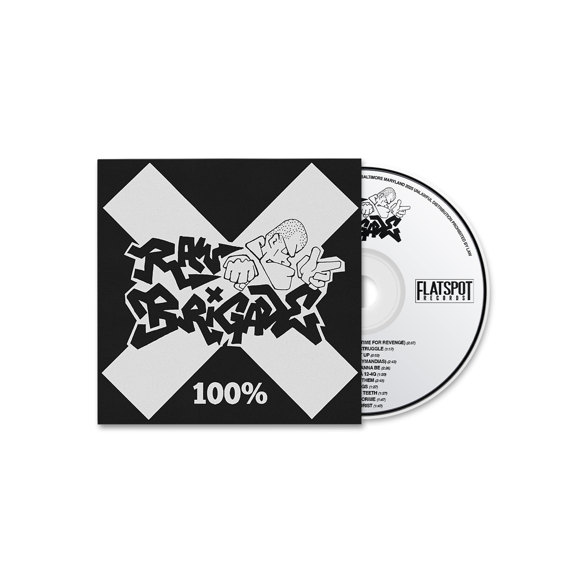 RAW BRIGADE &quot;100%&quot; CD