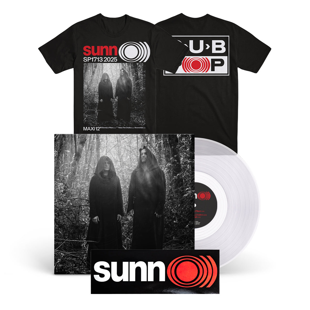 SUNN O))) &quot;Eternity&#39;s Pillars&quot; 12&quot; + T-Shirt Bundle