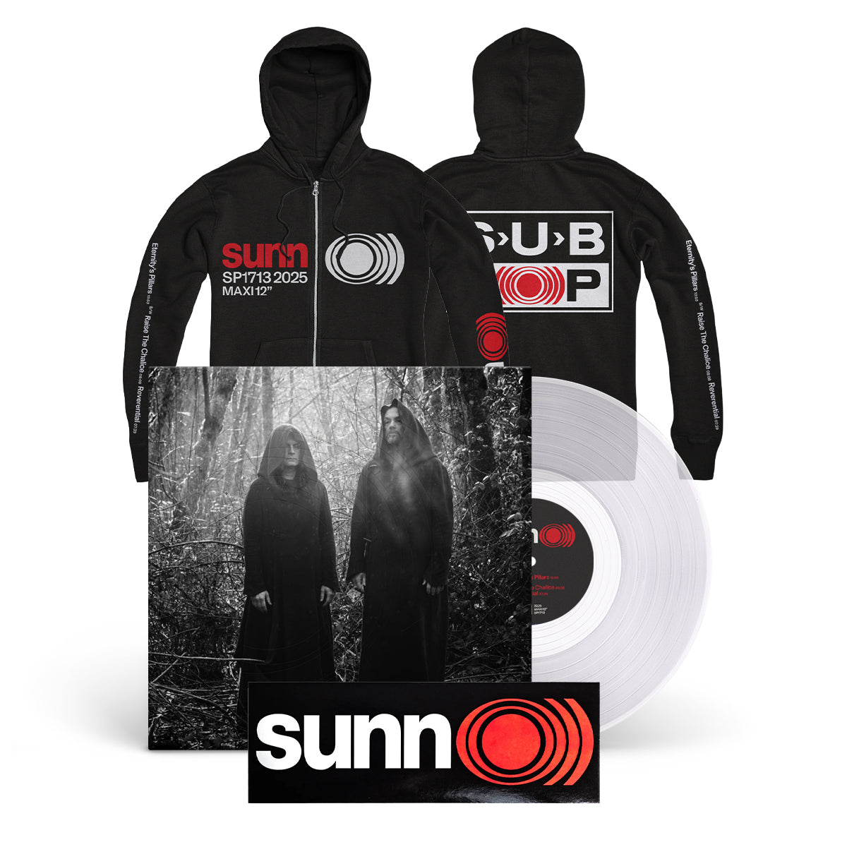 SUNN O))) &quot;Eternity&#39;s Pillars&quot; 12&quot; + Zipper Bundle