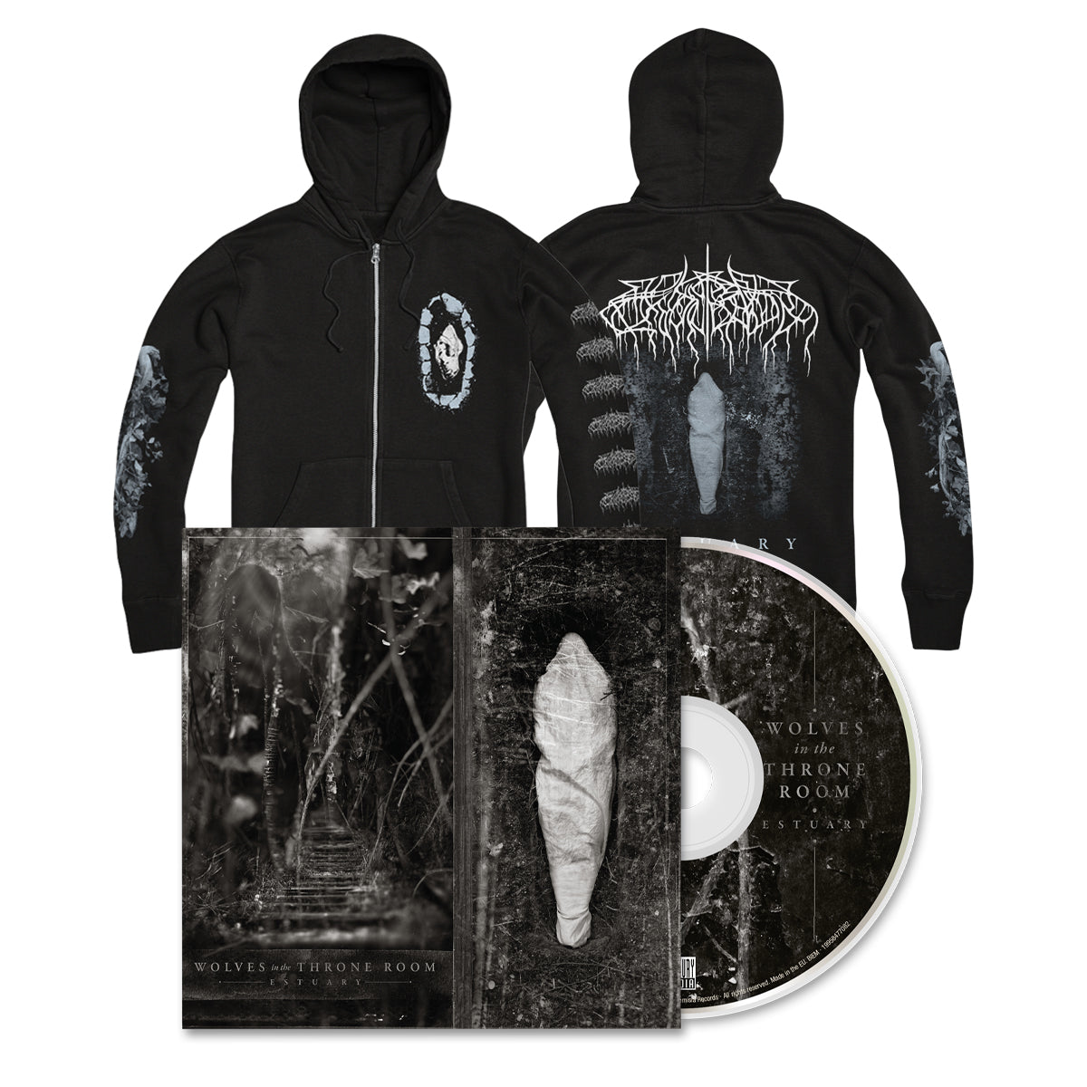 WOLVES IN THE THRONE ROOM "Estuary" CD + Zipper Bundle
