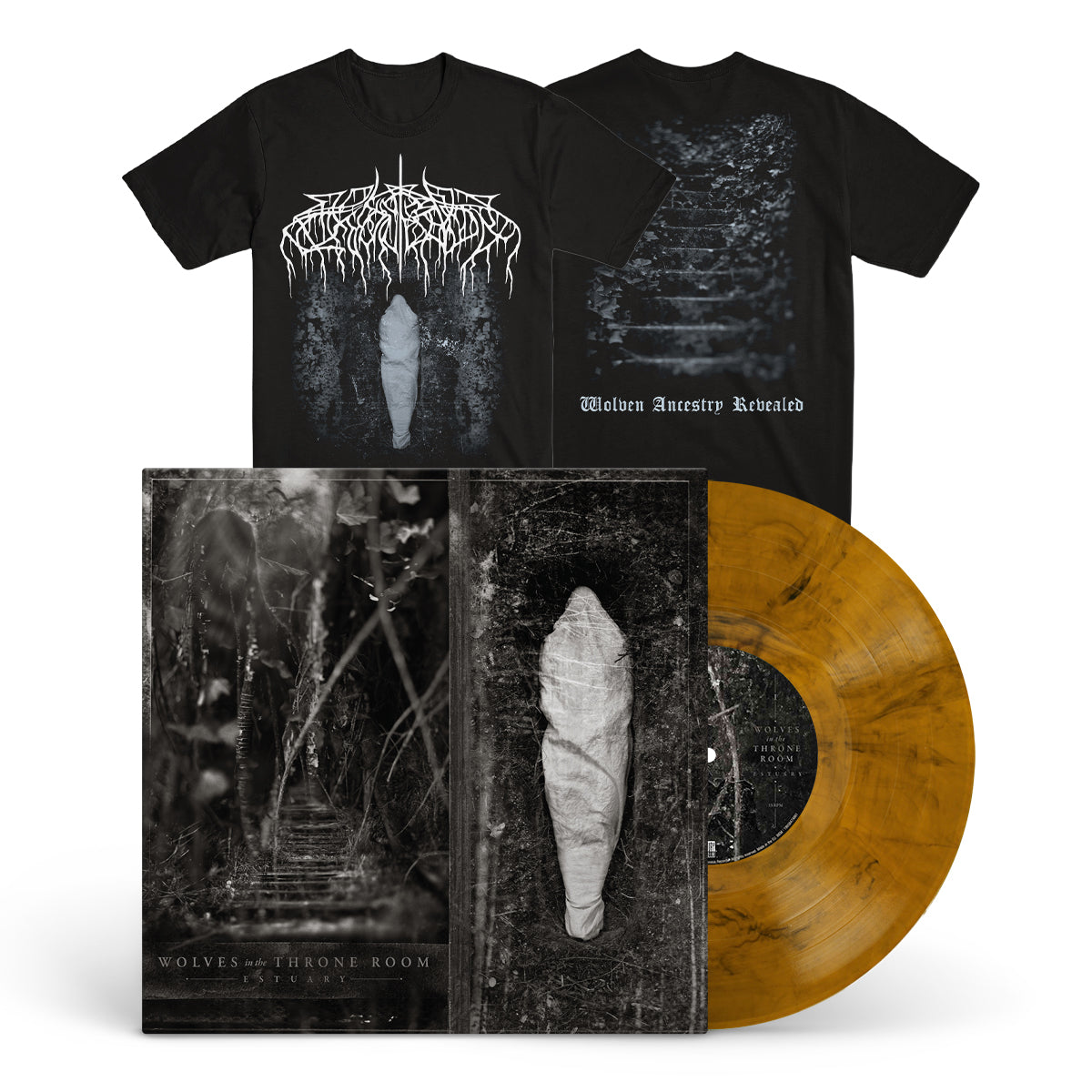 WOLVES IN THE THRONE ROOM "Estuary" LP + T-Shirt Bundle